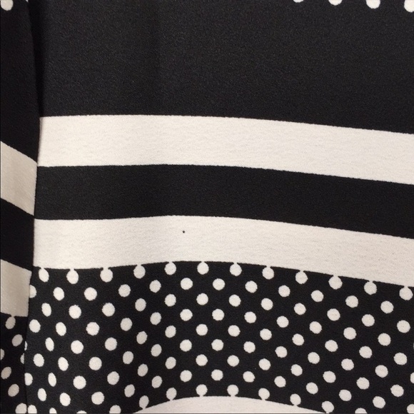 ModCloth Black Striped Polka Peter Pan Collar Top Size S - Picture 5 of 5